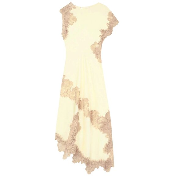 A.L.C. Alessia Satin and Lace Maxi Dress Size S/XS 2 US NEW - Picture 8 of 12